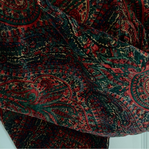 LRL LAUREN JEANS Paisley Corduroy Classic Straight Fit Jeans - Picture 6 of 8